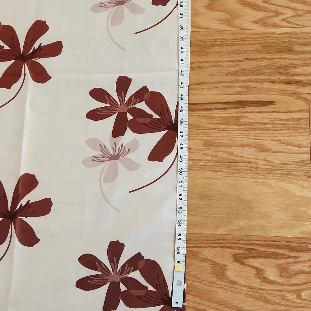 Beautiful flower print curtains